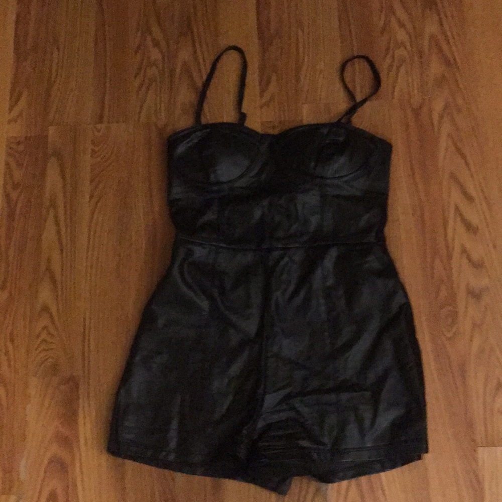 Pleather Shorts set